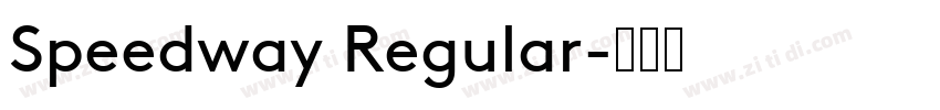 Speedway Regular字体转换